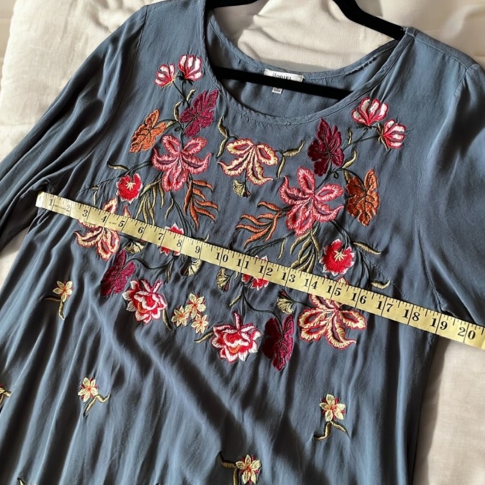 Multicolored Ruffled Bell Sleeve Sundress - Picture 6 of 7